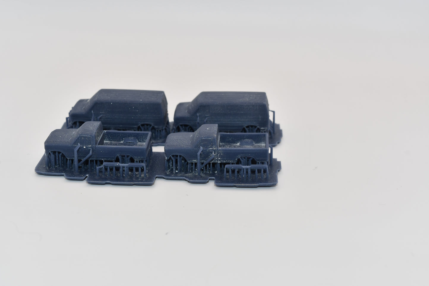 N scale resin F150 pickup truck and E150 van kits