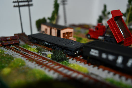 Reading company 9100 heavy flat car.