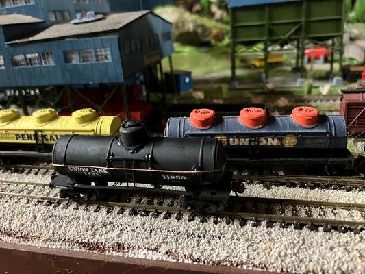 N scale Union Tank co. X3 early frame 6500 gallon kit