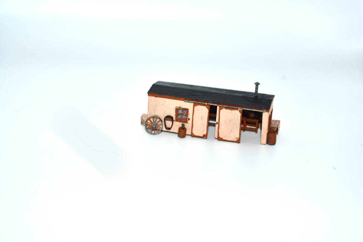Trackside workshop in N scale