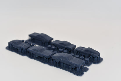 N scale resin cars from the 1960s.  Including a Mustang, Corvette, and Olds