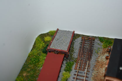 N scale earthen track bumper kit
