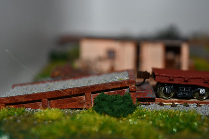 N scale earthen track bumper kit