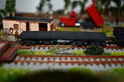 Reading company 9100 heavy flat car.