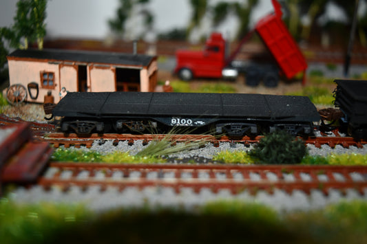 Reading company 9100 heavy flat car.