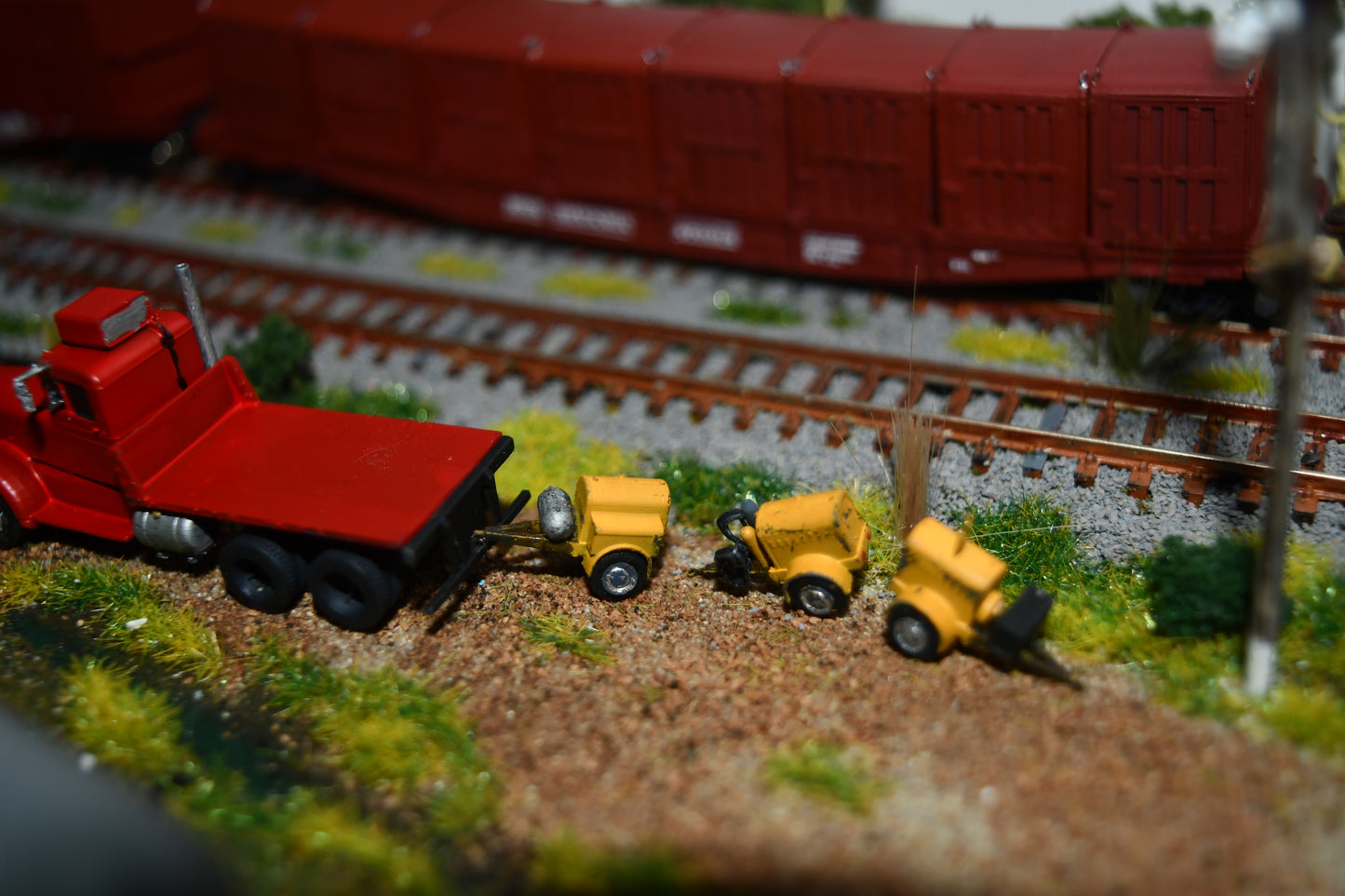 N Scale construction trailers kit