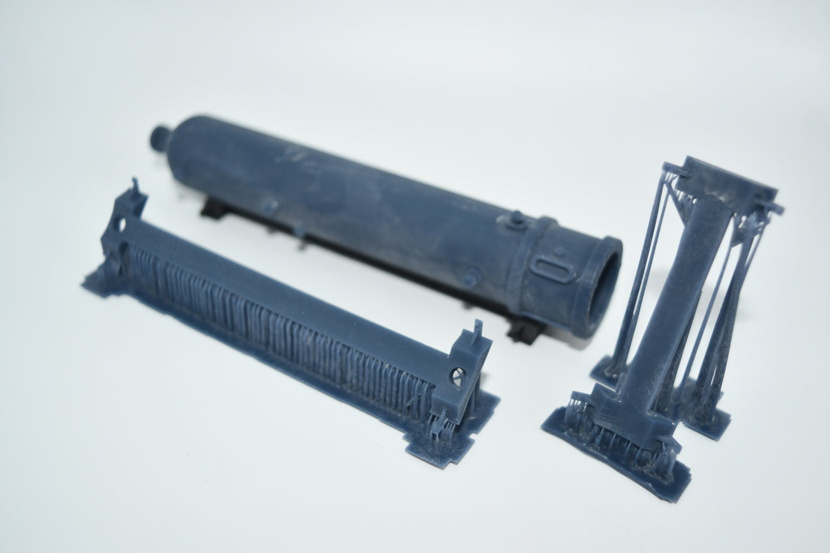 Heavy flat car reactor load
