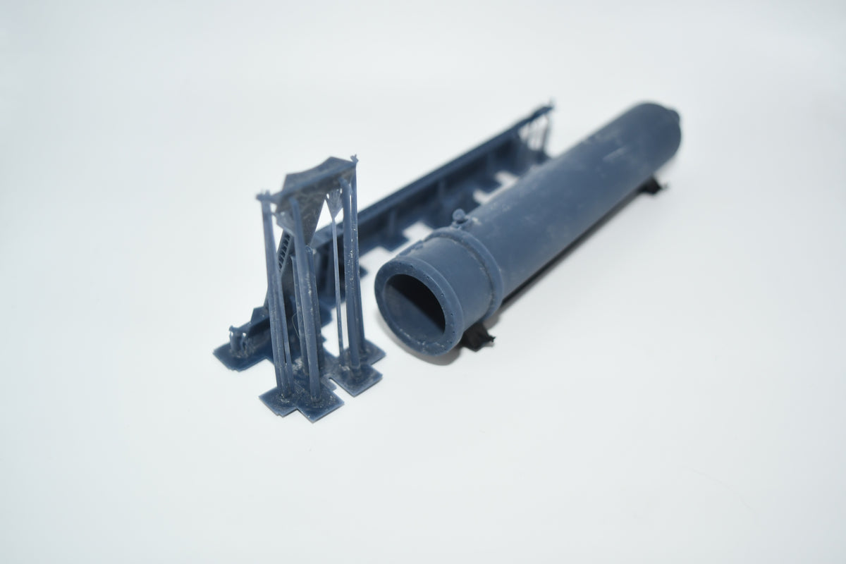 Heavy flat car reactor load