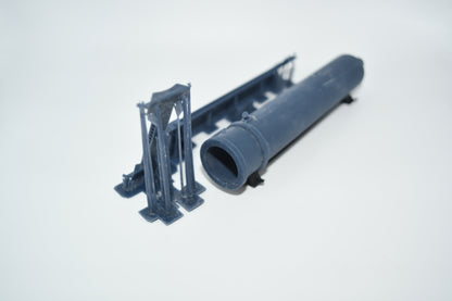 Heavy flat car reactor load