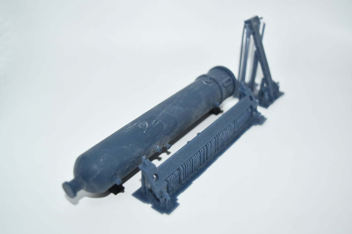 Heavy flat car reactor load