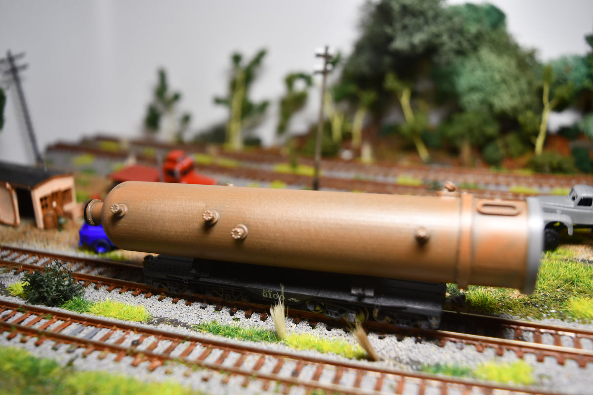 Heavy flat car reactor load