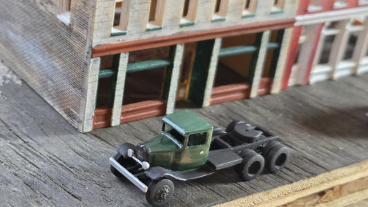 N scale 1932 Ford Box truck and tractor truck kit