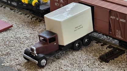 N scale 1932 Ford Box truck and tractor truck kit