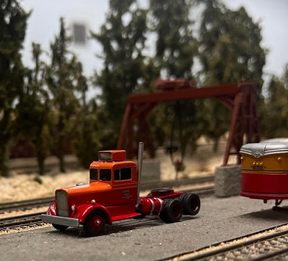 1955 Kenworth needle nose tractor truck in N scale