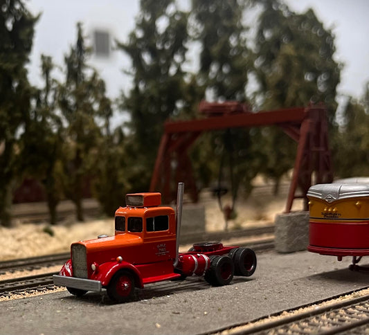 1955 Kenworth needle nose tractor truck in N scale